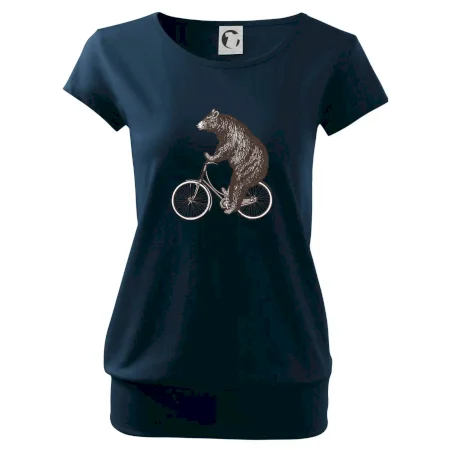 Medveď na bicykli
