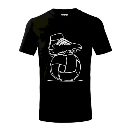 Futbalová lopta kopačka jedným ťahom