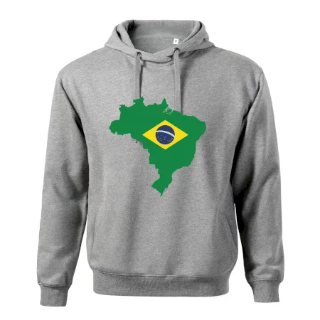 Brazília vlajka v mape