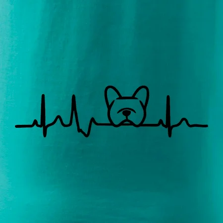 EKG Francúzsky buldoček hlava