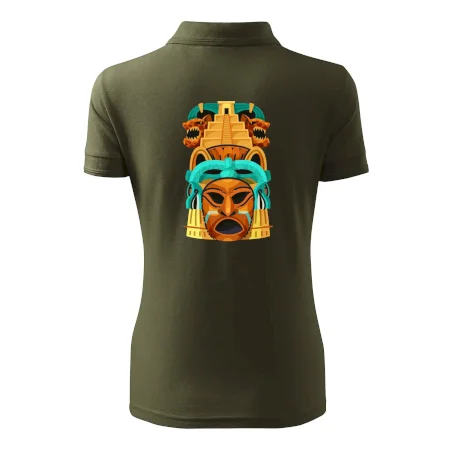 Mayová maska s pyramídou
