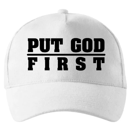 Put God first hrubý nápis