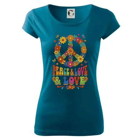 Peace and love - na výšku s květy