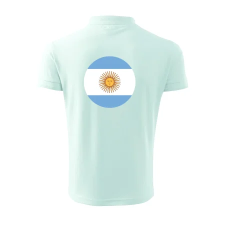 Argentína vlajka guľatá