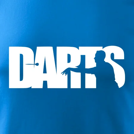 Darts - nápis so šípkarom