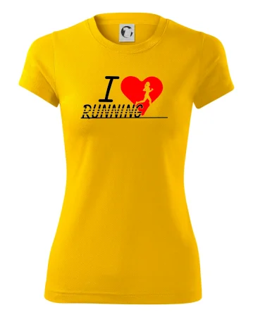 I love running dievča