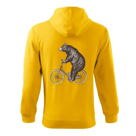 Medveď na bicykli