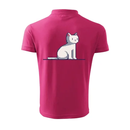 Mačka biela pixel