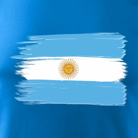 Argentína vlajka kreslená štetkou