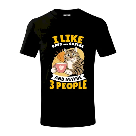 I like cats and coffee and maybe 3 people