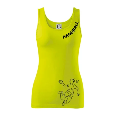 Handball nápis šikmo - dievča
