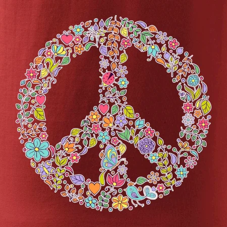 Peace symbol lístočky