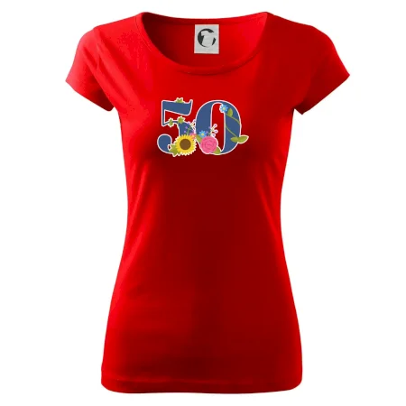Kvetinové číslo kreslené - 50