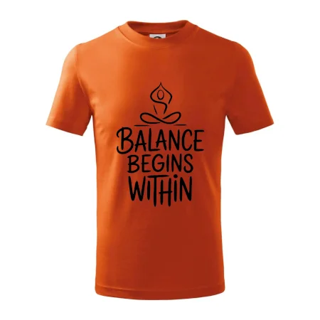 Balance begins within nápis