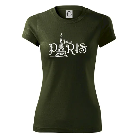 Paris nápis Eiffelovka rovný