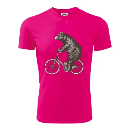 Medveď na bicykli