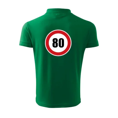 Dopravná značka - obmedzenie rýchlosti 80