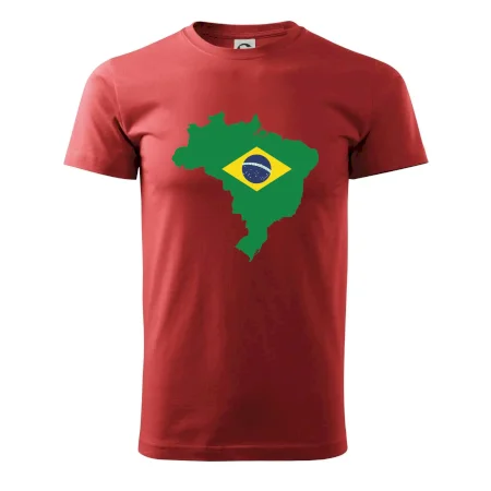 Brazília vlajka v mape