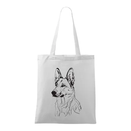 Nemecký ovčiak čierna kresba