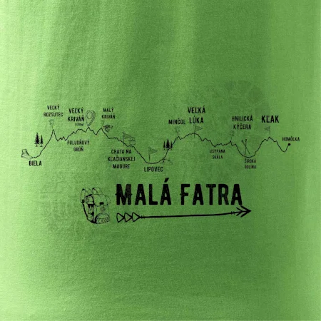 Profil kopca - Malá Fatra
