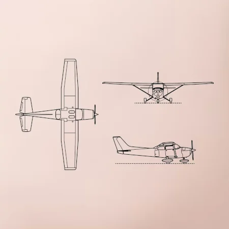 Obrys Cessna 172 Skyhawk