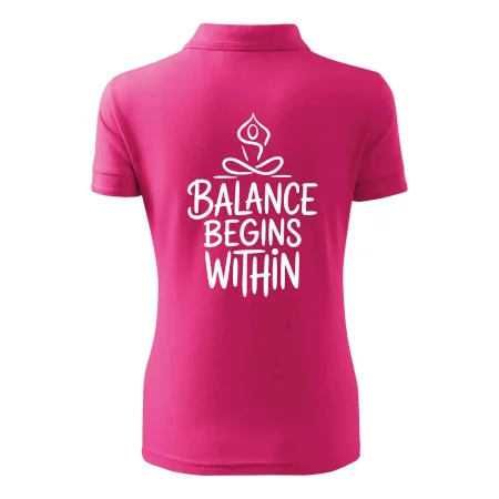 Balance begins within nápis