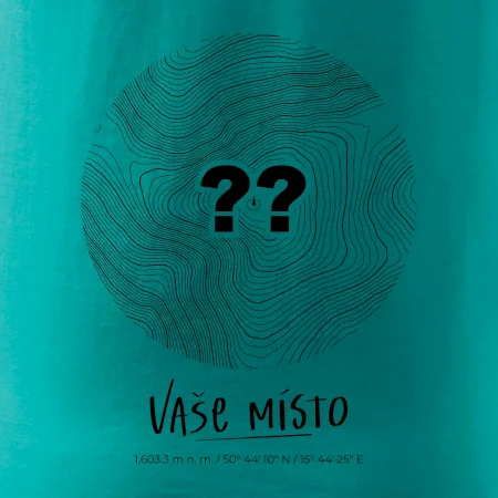 Vaše miesto - vrstevnice v kruhu