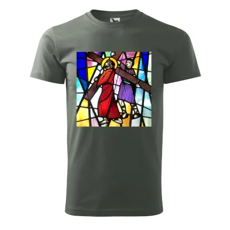 Vitráž - Ježiš a kríž