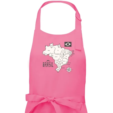 Brazília mapa s názvami regiónov