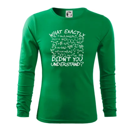 What exactly didnt you understand Chemistry