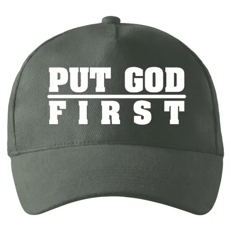 Put God first hrubý nápis
