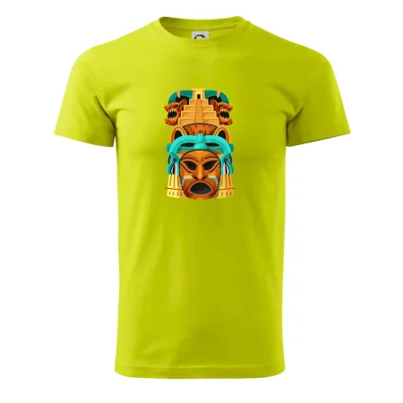 Mayová maska s pyramídou