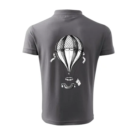 Teplovzdušný balón kreslený