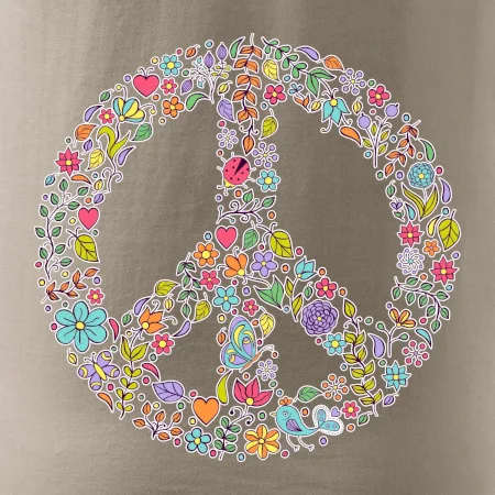Peace symbol lístočky
