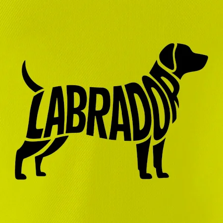 Labrador nápis v tele