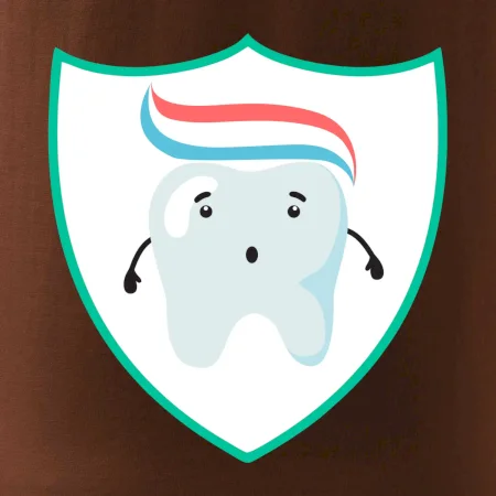 Zúbok na prsníku - zubná pasta