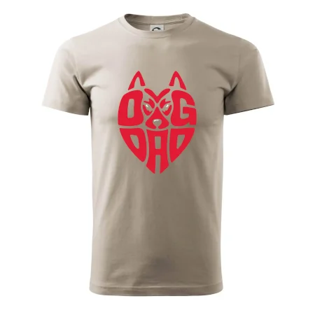 Dog dad nápis v hlavě