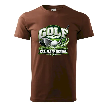 Golfová palica s loptičkou eat sleep repeat