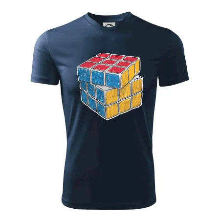 Rubikova kocka kreslená