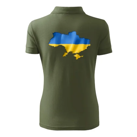 Ukrajina vlajka mapa