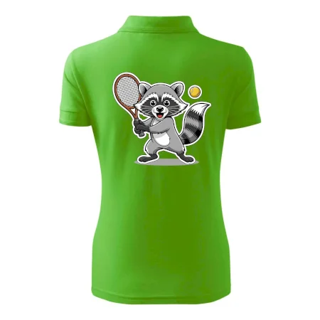 Mýval hrá tenis kreslený
