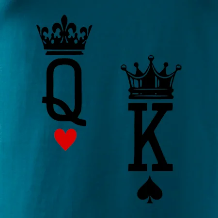King & Queen logo na prso