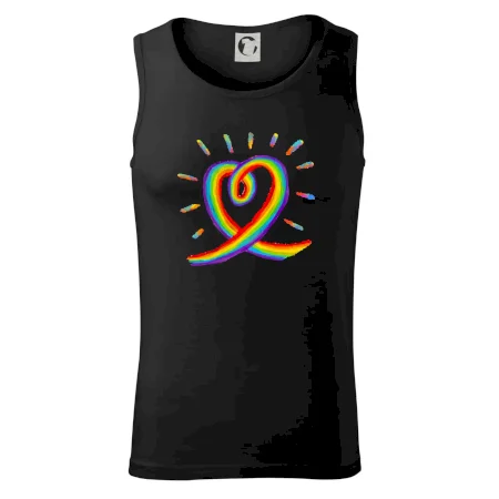 Srdce pride dúha kreslená