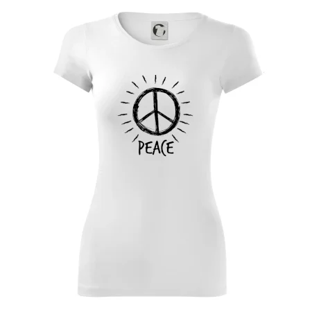 Peace symbol čiernobiely