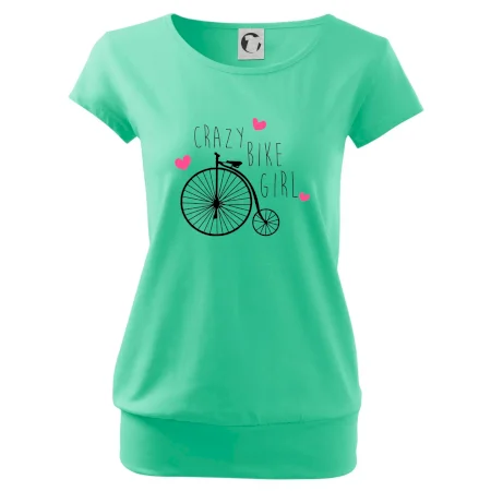 Crazy bike girl