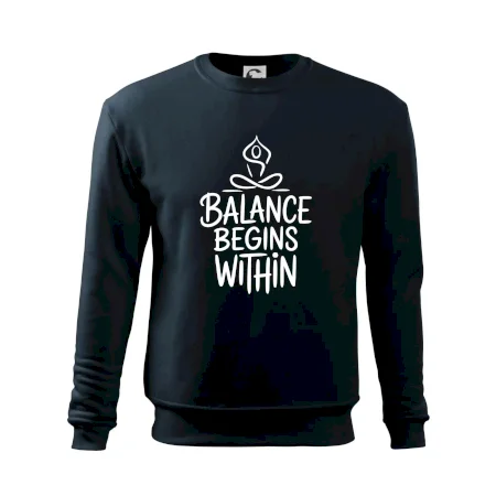 Balance begins within nápis