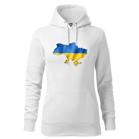 Ukrajina vlajka mapa