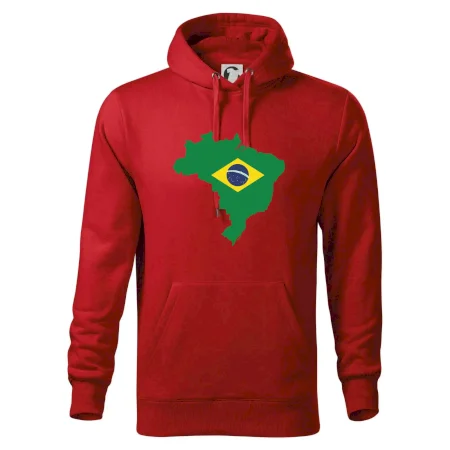 Brazília vlajka v mape