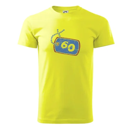 60 na krku štítok