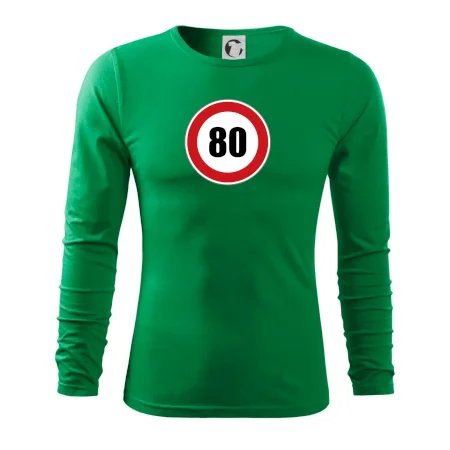 Dopravná značka - obmedzenie rýchlosti 80